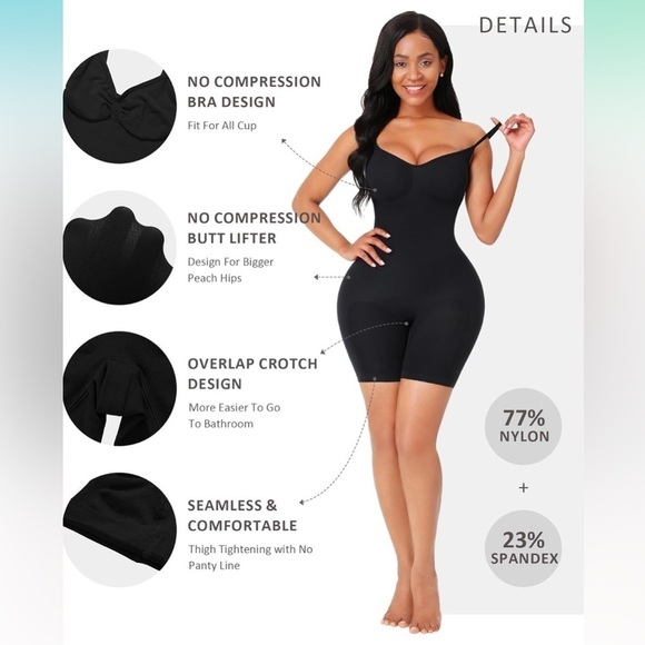 NWT Shapewear Bodysuit Tummy Control Seamless Sculpting Butt Lifter Body Shaper - Picture 4 of 7